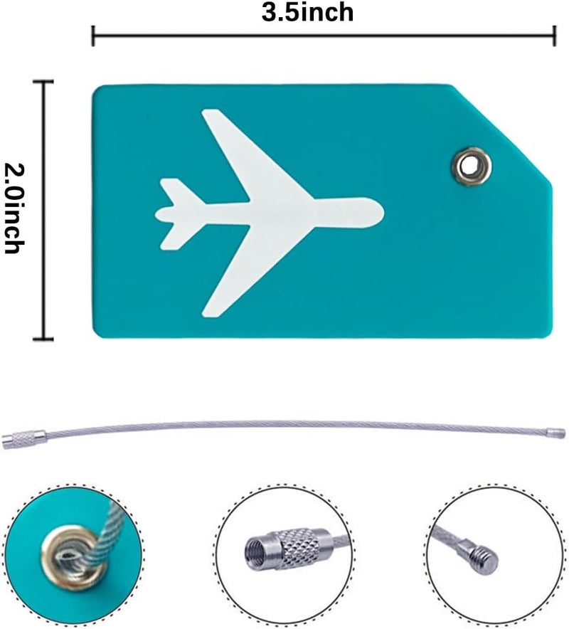 Ovener Silicone Luggage Tag with Name ID Card Perfect to Quickly Spot Luggage Suitcase - Image 3
